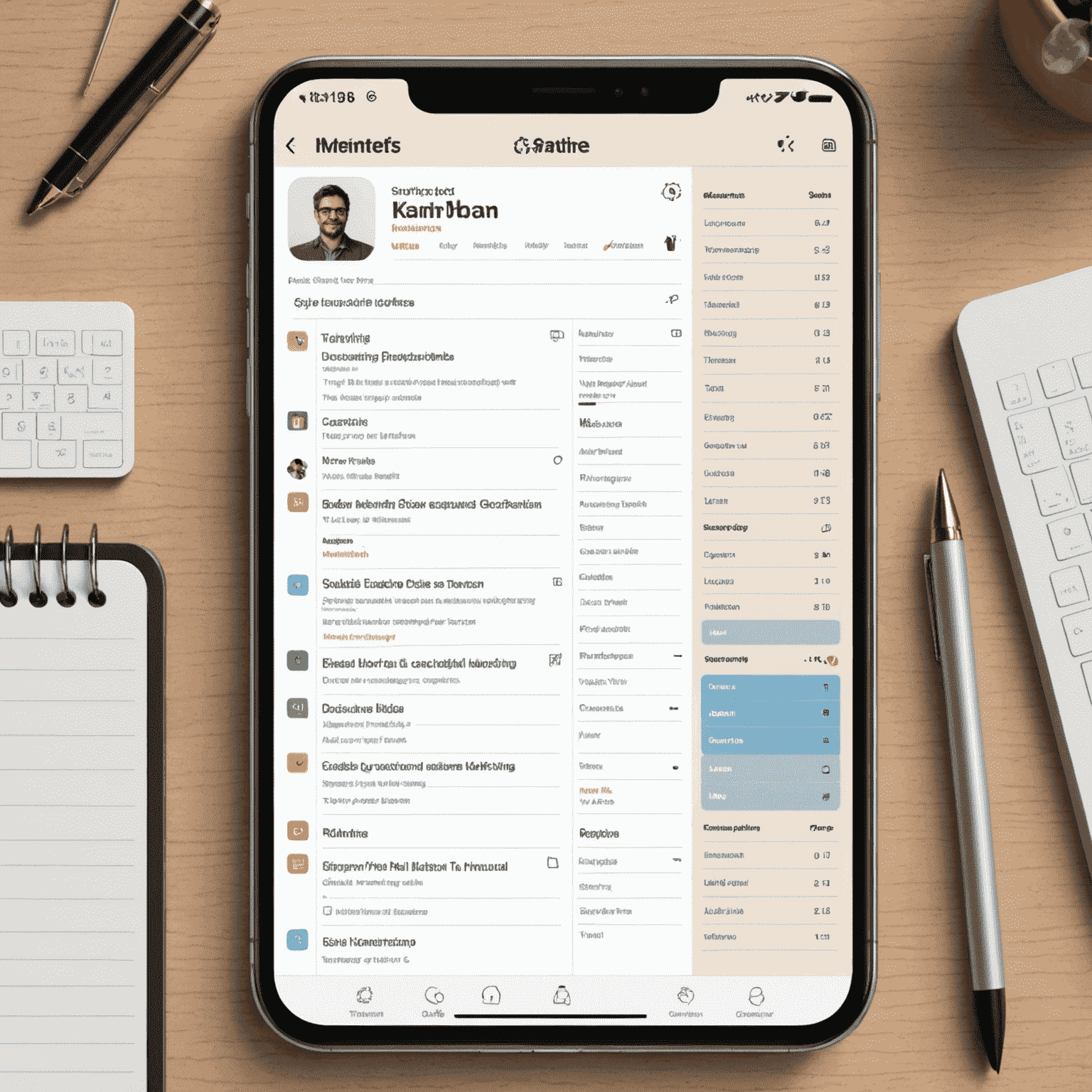 Notion interface showcasing various features like kanban boards, calendars, and note-taking capabilities