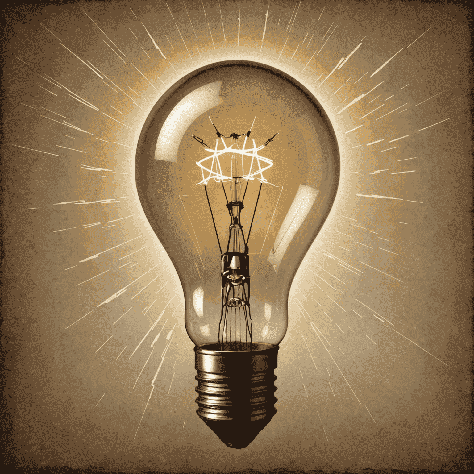 A lightbulb illuminating a path of ideas, representing the power of inspiration